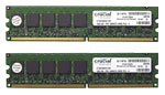 Crucial 2GB Kit ECC DDR2-533/PC2-4200 (CT2KIT12872AA53E) Memory