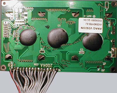 Die R&uuml;ckseite vom fertig verl&ouml;teten LCD-Display