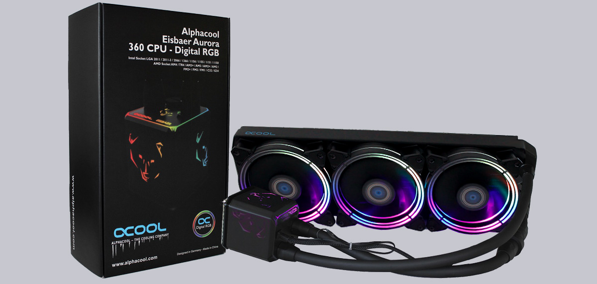 The AlphaCool Eisbaer Aurora 360 AIO Cooler Review: Improving on Expandable  CPU Cooling