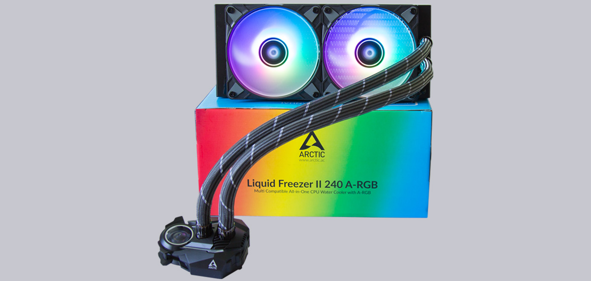 ARCTIC Liquid Freezer II 240 aRGB BLACK CPU Liquid Cooler –