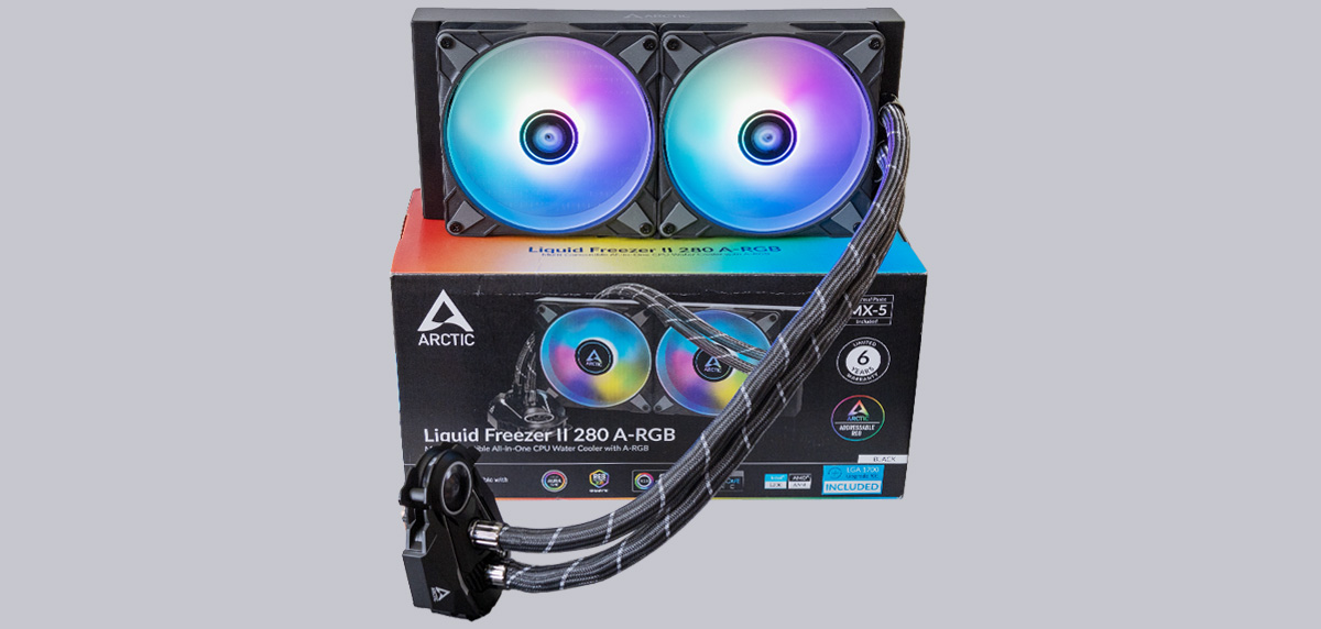 Alpenföhn Gletscherwasser 280 RGB - Kit Di Raffreddamento A Liquido All-in-One Per PC, Nero, Radiatore 280mm