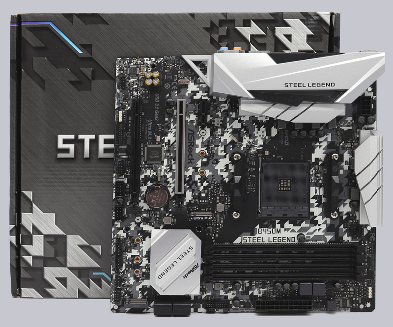 ASRock B450M Steel Legend AMD AM4 Motherboard Review Layout