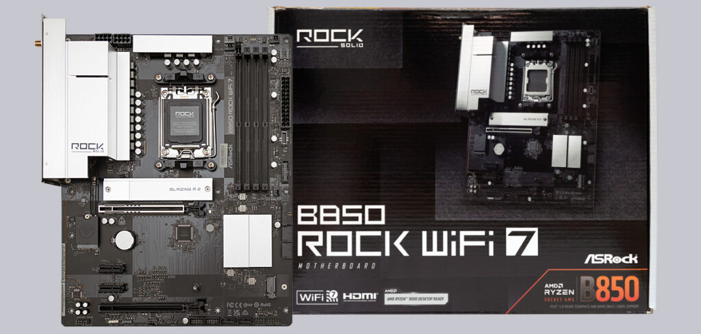 Rock Point Asrock ASRock B850 Rock WiFi 7 AMD AM5 Motherboard Review