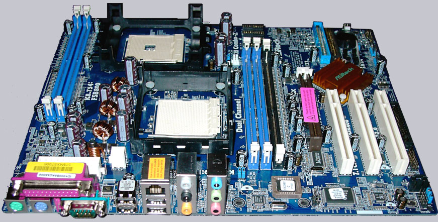 Socket outlet 754 motherboard