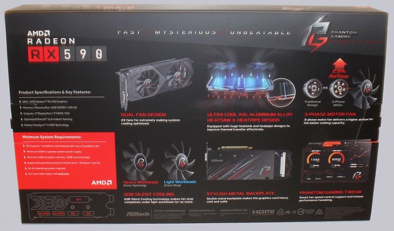 ASRock Phantom Gaming X Radeon RX 590 8G OC Review