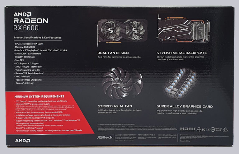 ASRock Radeon RX 6600 Challenger D 8G Review