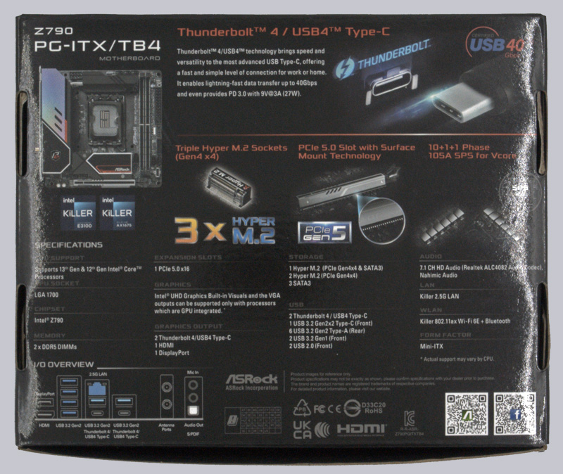 ASRock Z PG ITX/TB4 Motherboard Review