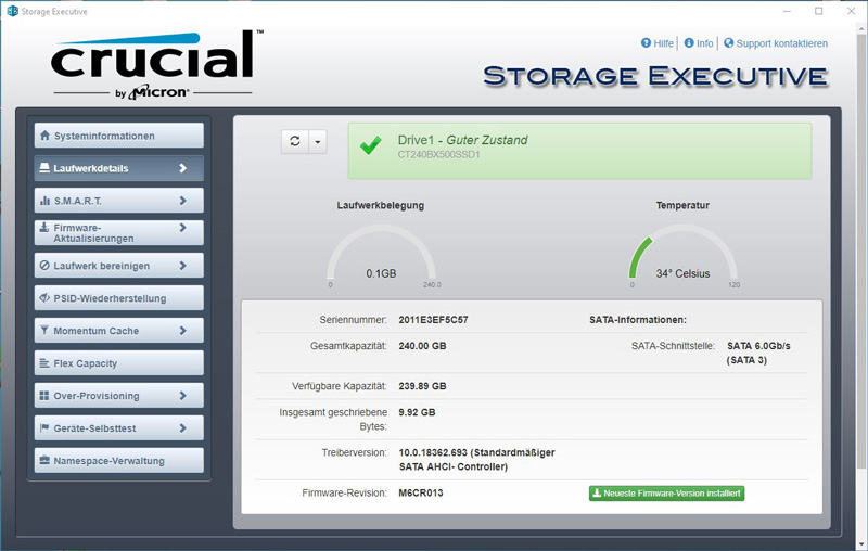 Crucial BX500 1 TB Specs  TechPowerUp SSD Database