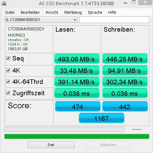 Crucial MX500 2TB SSD Review Benchmark and test results