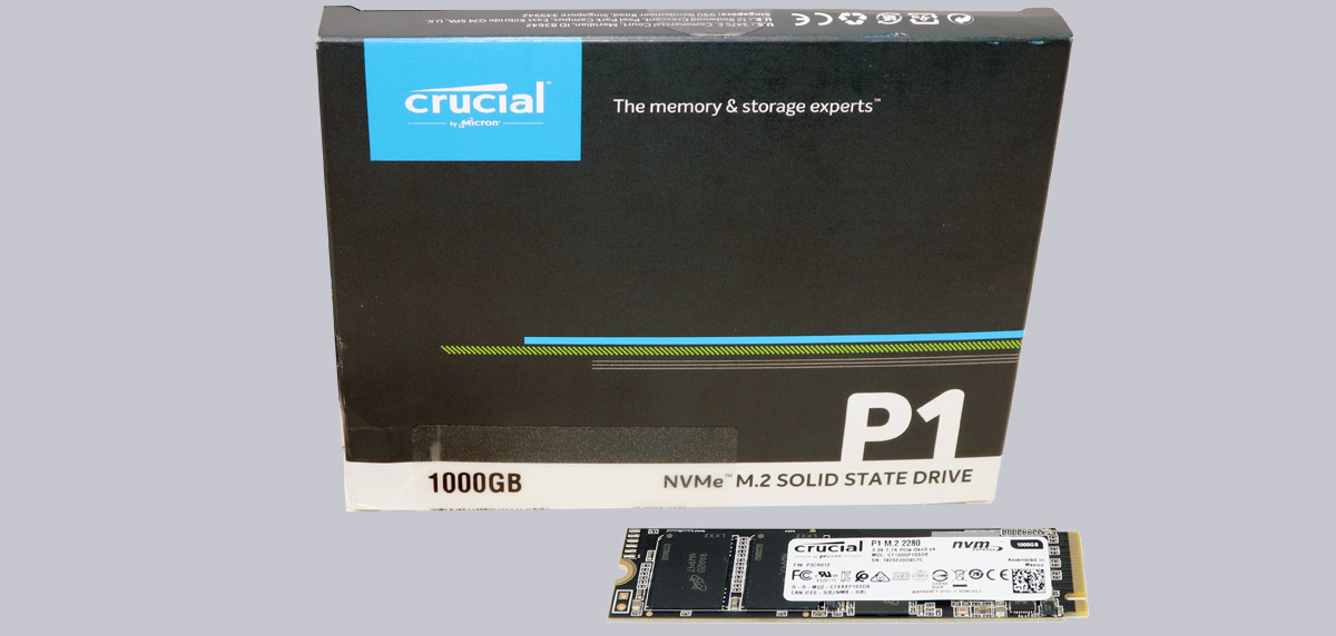 Disque SSD Crucial P1 1 To M.2 MVMe;CT1000P1SSD8