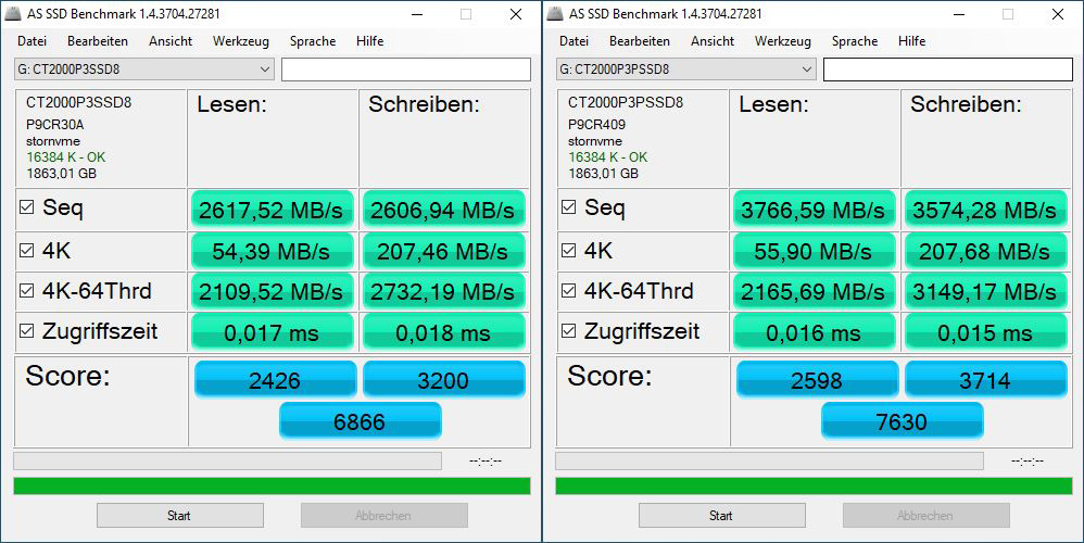 Crucial P3 vs Crucial P3 Plus 2TB M.2 NVMe SSD Review Setup and