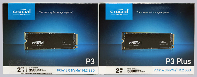 SSD Crucial P3 500Go M.2 PCIe Gen3 NVMe
