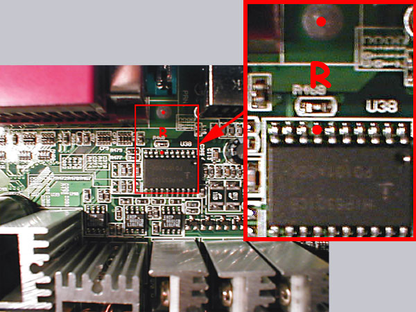 Solder a 12k resistor to this points