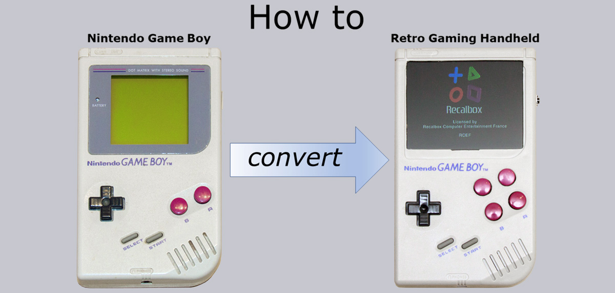 Nintendo Game Boy as Retro Gaming Handheld DIY Tutorial