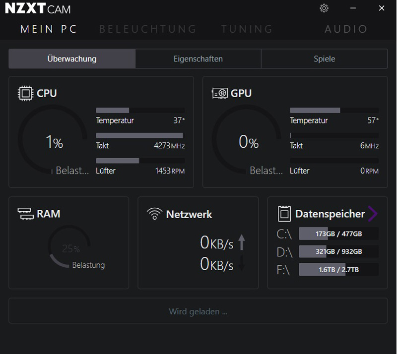 Nzxt Kraken Z73 Review Nzxt Cam Software