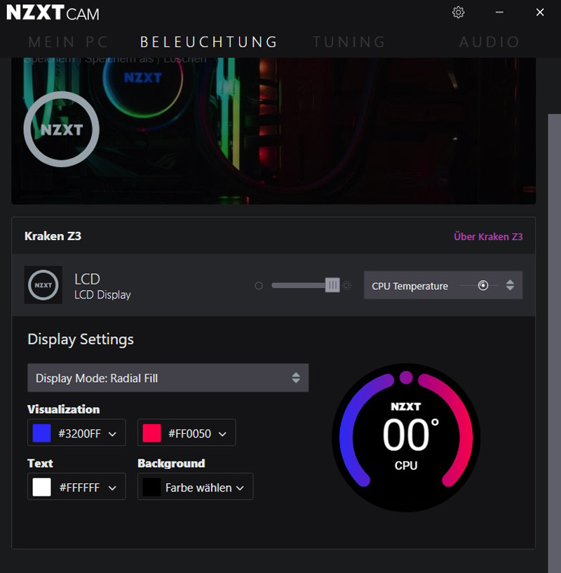 Nzxt Kraken Z73 Review Nzxt Cam Software