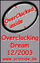 OverClocked inside Overclocking Dream Award 12/2003