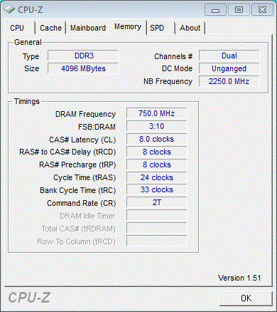 nb frequency ddr3 1600