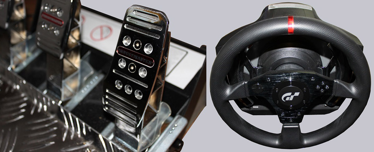 The Thrustmaster T500 RS steering wheel